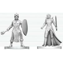 WZK90892 Dungeons And Dragons Nolzur's Marvelous Unpainted Minis: Gauntlet And Zhentilar Paladin Of Bane published by WizKids Games