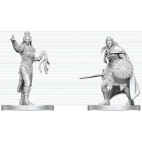 WZK90893 Dungeons And Dragons Nolzur's Marvelous Unpainted Minis: Drow Elite Warrior And Drow Priestess Of Lolth published by WizKids Games