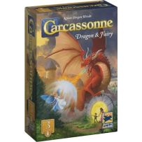ZMGCARCAEXP2503 Carcassonne Board Game Expansion: Dragon And Fairy (2025 Refresh) published by Z-Man Games