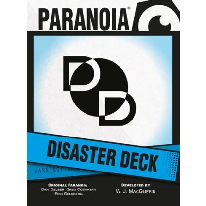Paranoia RPG: Disaster Deck produced by Mongoose Publishing